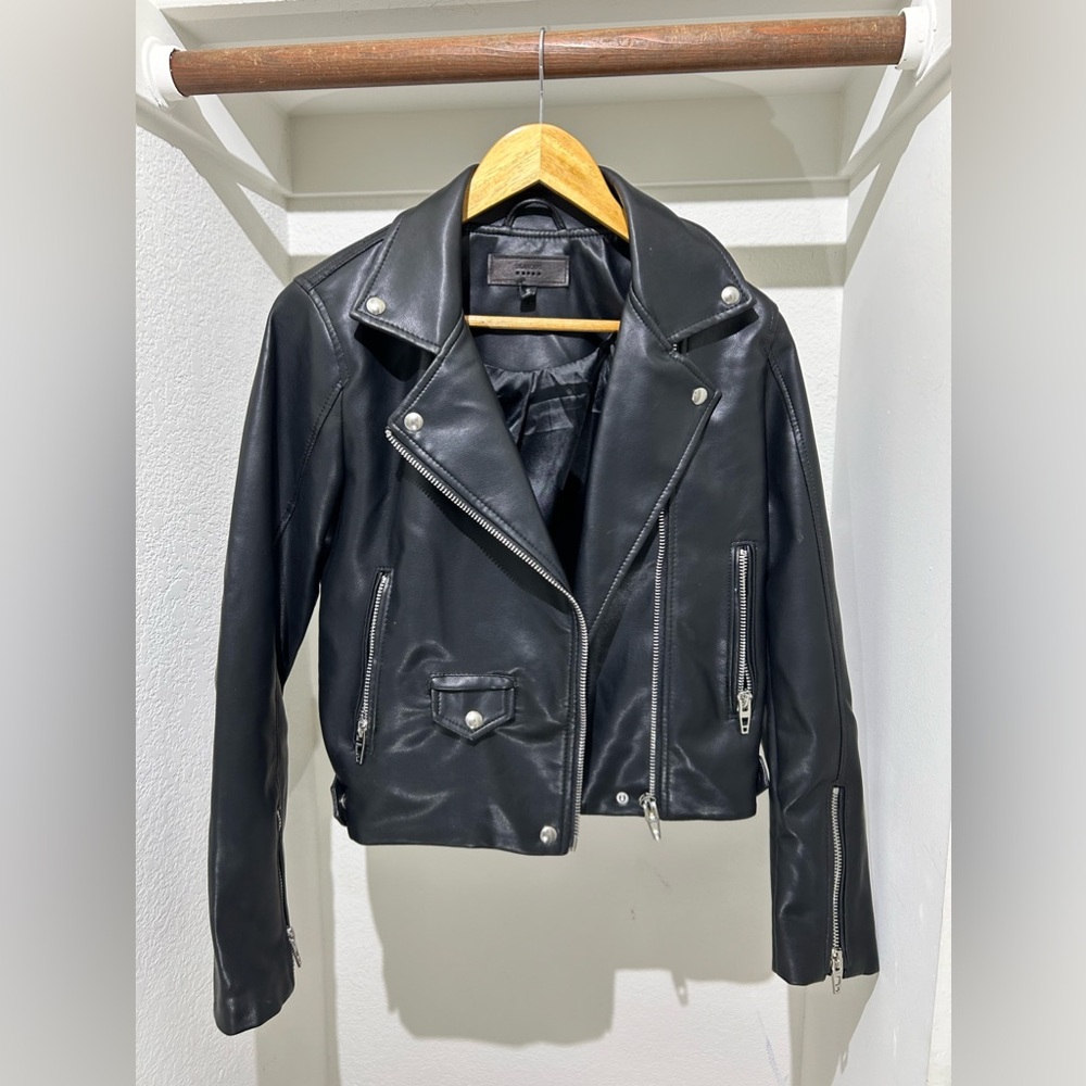 Blank NYC Friend Zone Jacket Genuine Leather Moto Jacket